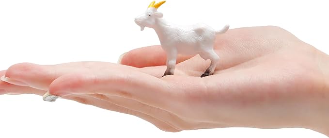 Aydinids 25 Pcs Miniature Goat Figurines Mini Resin Lamb Miniature Lamb Figure Plastic Farm Animal Model for Succulent Planter Moss Landscape DIY Terrarium Fairy Garden