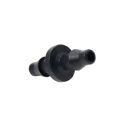 Dnyta 100pcs Barb Fittings PVC for 1/4 Inch Irrigation Tubing Drip Irrigation Barb Fittings Irrigation Tubing Connector Drip Irrigation Barbed Coupling for Plant Drip or Yard Spray Irrigation