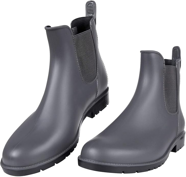 Asgard Women's Ankle Rain Boots Waterproof Chelsea Boots