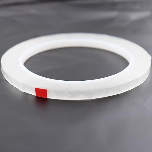 2 PCS Clear Floral Tape, 1/4" Flower Stem Wrap Tapes, Waterproof Florist Tape - Multipurpose Adhesive Florist Tapes for Binding Fresh, Flower Bouquets and Floral Craft (216Ft/72Yd/Roll)