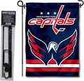 WinCraft Washington Capitals Garden Flag with Pole Stand Holder