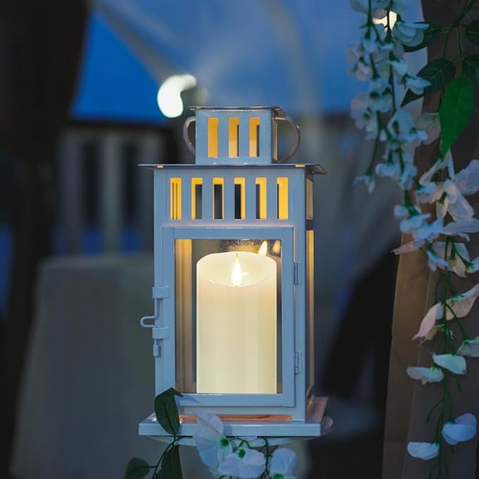 Flameless Flickering Battery Operated Candles 2pack Real Wax Pillar LED Candles with 10-Key Remote Control and 24 Hours Timer for Wedding, Party, Birthday,Home Decoration (Ivory)