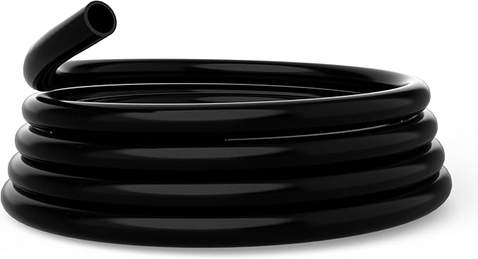 Alpine Corporation 50' PVC Tubing with 1-1/4" Inside Diameter for Ponds and Fountains, Black