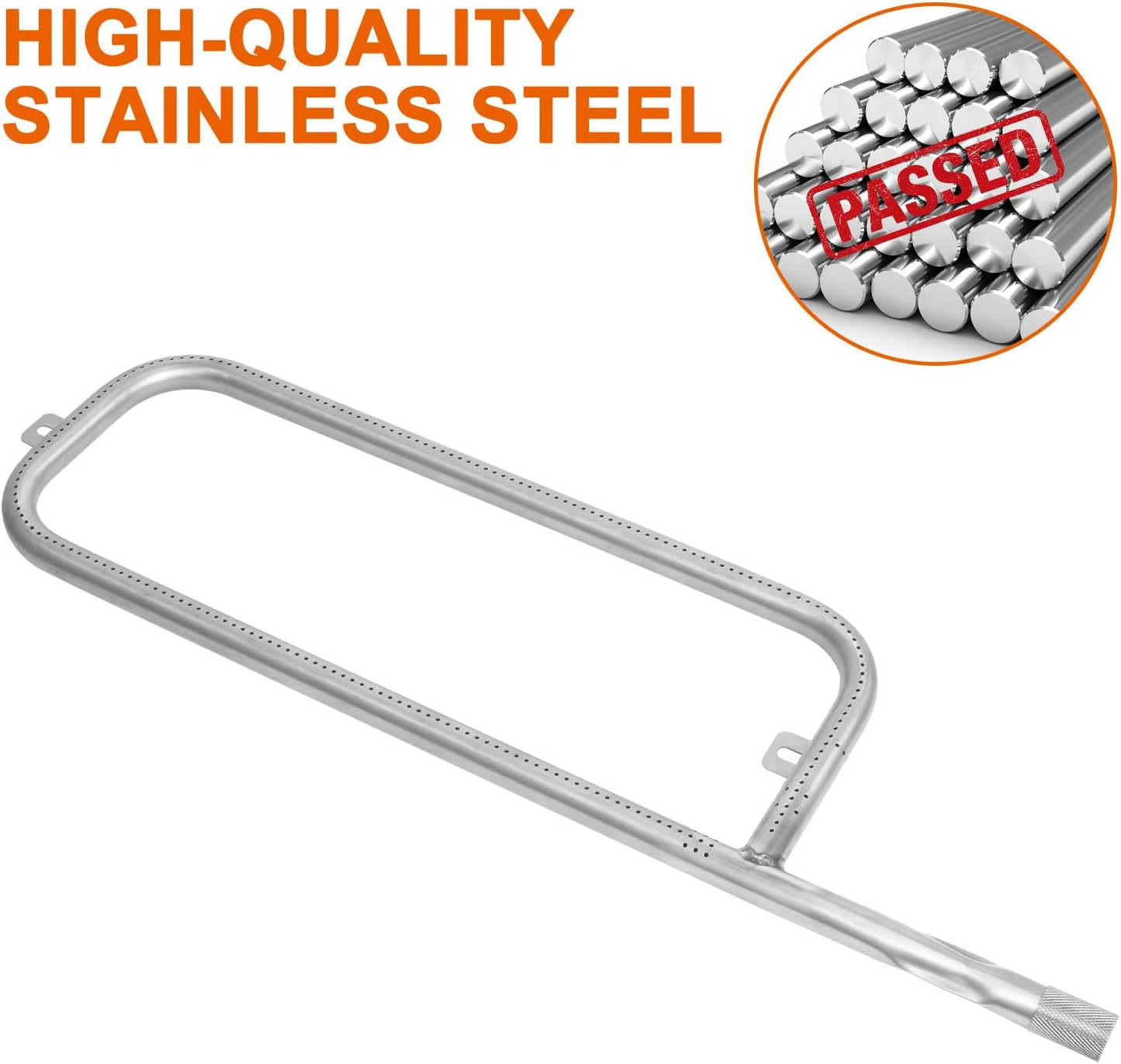 DELSbbq Burner Tube Kit for Weber Traveler Portable Gas Grill, Grill Burner with Ignitor Kit Replacement Part for Weber Traveler Portable Gas Grill 9010001, 19001, 80463