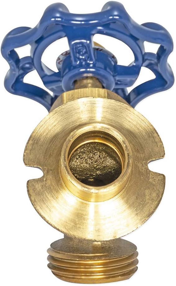 Eastman Brass Irrigation Sillcock Valve, 1/2 Inch Sweat x 1/2 inch MHT Connection, Brass Plumbing Fitting, 20222