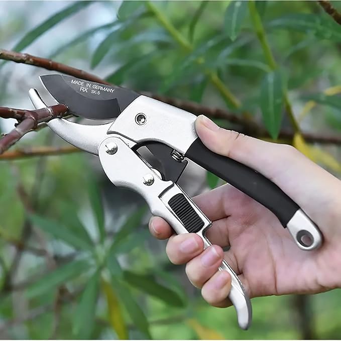 Garden clippers, premium Germany pruners, Work 3 times easier, professional pruning shears, cutting rose, flower, hedge, stem, tree, Sharp gardening scissors, Arthritis weak hand snips (Japanese-1, 1)