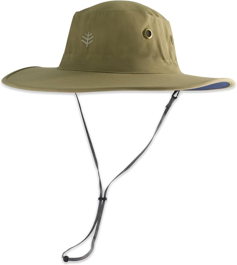Men's Shapeable Wide Brim Hat - UPF 50 Sun Protection - Maximum Coverage on Your Next Adventure - Sun Fearless Leo Hat