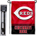 Cincinnati Reds Garden Flag with Stand Holder