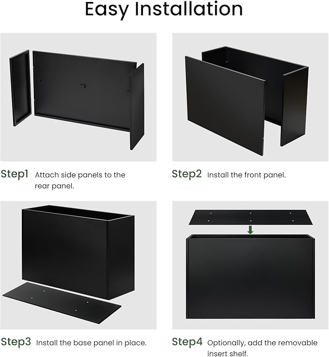 Adjustable Metal Planter Box 38” x 12” x 30”, Steel Garden Box with Smart Drainage, Heavy-Duty Plant Container Powder-Coated Steel - Perfect for Garden, Patio & Balcony Decor