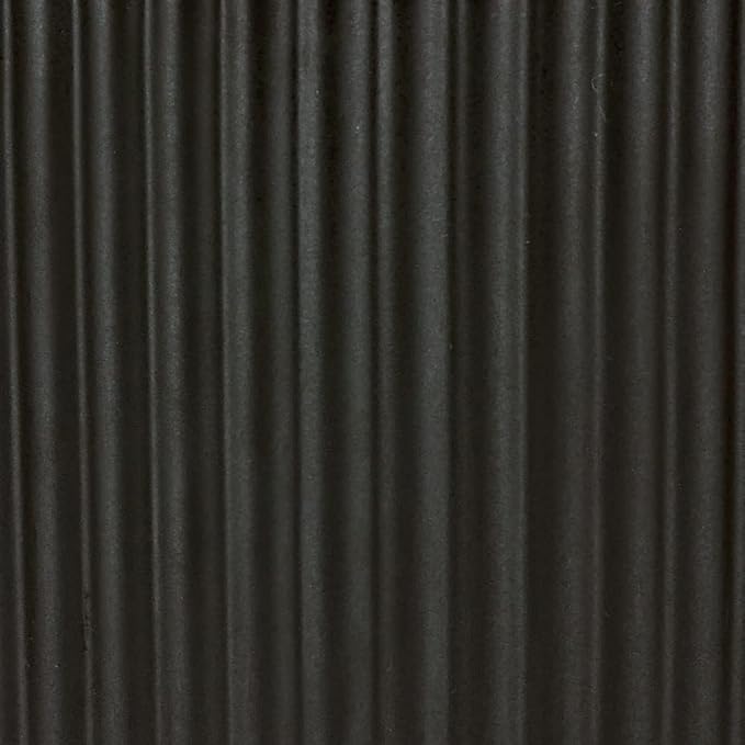 Amazon Basics Fluted Ceramic Round Planter, 10-Inch, Black