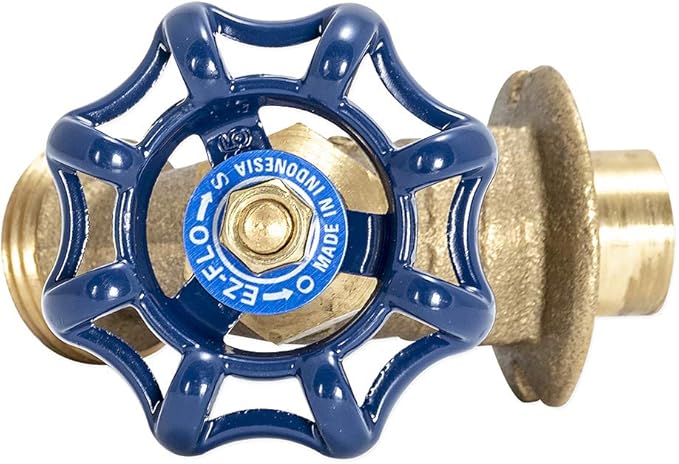 Eastman Brass Irrigation Sillcock Valve, 1/2 Inch Sweat x 1/2 inch MHT Connection, Brass Plumbing Fitting, 20222