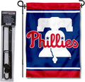 WinCraft Philadelphia Phillies Liberty Bell Garden Flag and Flagpole Stand Holder
