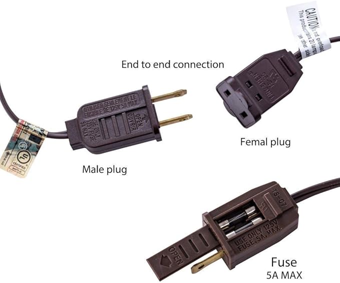 GOOTHY Outdoor String Lights, 25FT Hanging Patio Lights String with 27 G40 Clear Globe Bulbs (2 Spare), Connectable Globe String Lights for Indoor Outdoor Garden Commercial Decor, C7/E12 Base - Brown