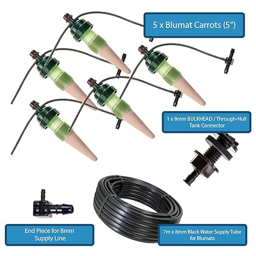 Blumat Drip Irrigation System - Tropf Patio and Deck Starter Kit - Automatic Plant Watering Devices - Easy Setup Self Watering System for Indoor - Prevents Overwatering