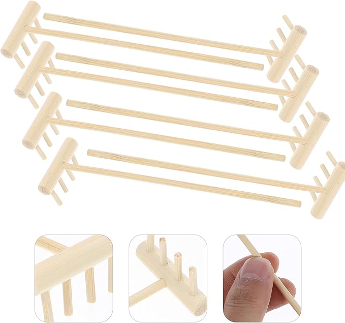 EXCEART Mini Rake Set - 80 Pcs Meditating Sand Zen Garden Accessories - Bamboo & Wood Adjustable Tools