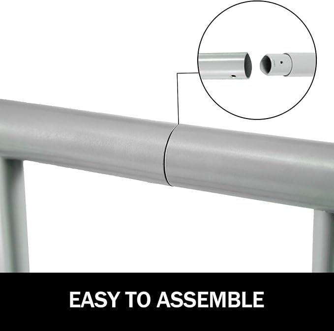 BestEquip 111" Length Floor Bike Rack, 9 Holders All-Steel Grid Bike Rack, Single-Side Storage Stand for Garages Streets Yards