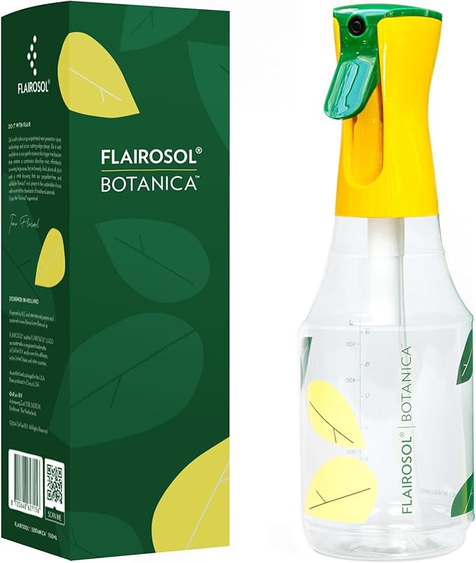 FLAIROSOL BOTANICA Plant Mister Water Spray Bottle, 24 oz 700 ML Mist Sprayer for Plants, Continuous Ultra Fine Mister Spray Bottle - Leak Proof - for Flowers, Gardening, Houseplants