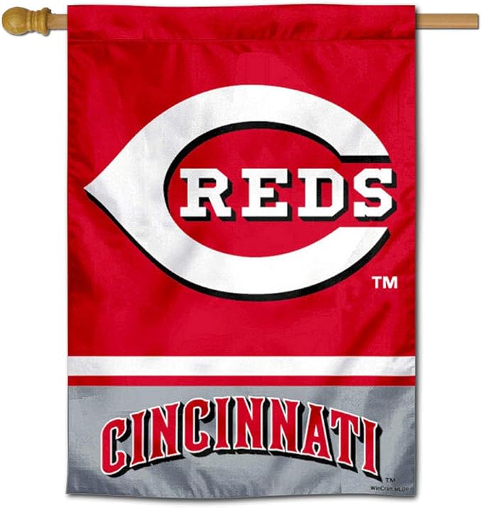 Cincinnati Reds Double Sided House Flag