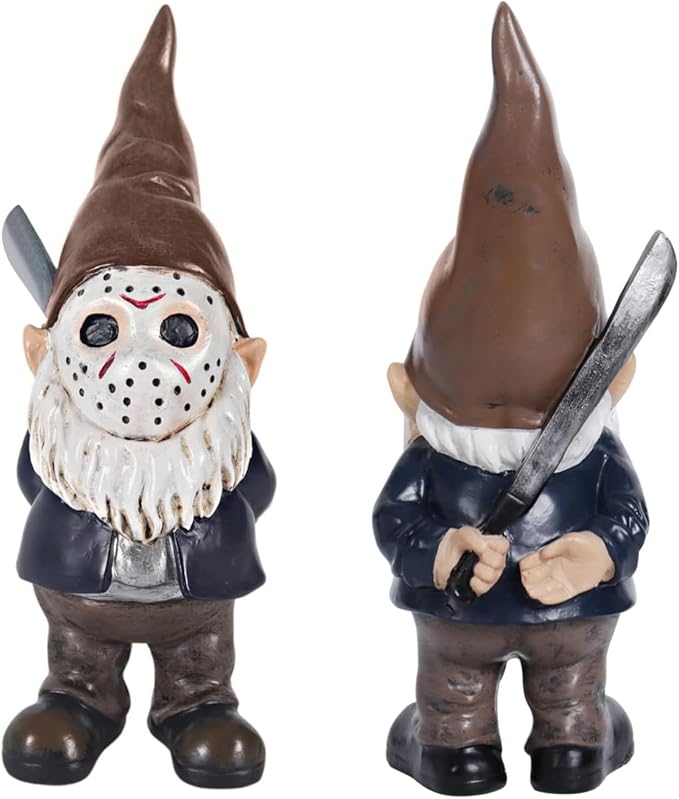 Garden Gnomes Christmas Table Decor Horror Decor Bookshelf Decor Halloween Decorations Gift - Brown
