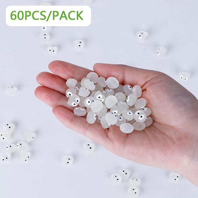 Glow in The Dark Tree Elves Fairy 60Pcs Mini Resin Elf Fairy Garden Accessories Little Briquettes Elves Miniature Figurines, Micro Landscape Gnomes Dollhouse Ornament Potted Plants Decorations