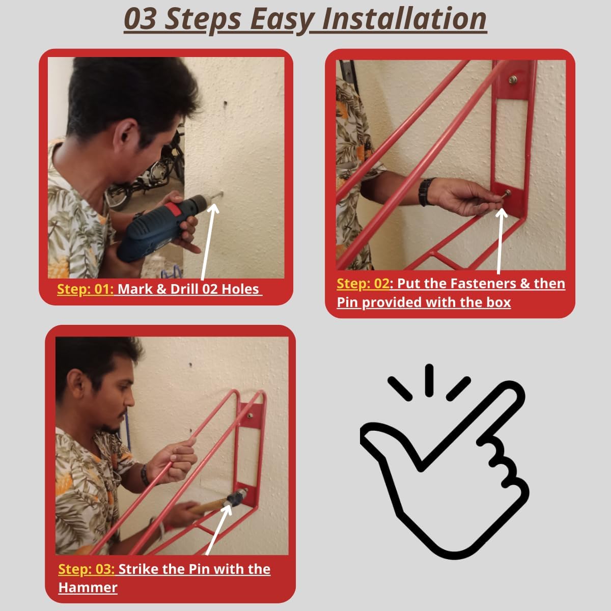 Bike Wall Mount Vertical Bike Hanger for Home Space Saving Rack Storage Mount for Garage or Home Bicycle Holder for Mountain Bikes Road Bikes Holds up to 77lbs Black,Pack of 2