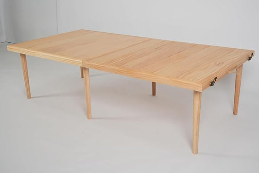 Double Height Picnic Table 30×30 Folded 60×30 Unfolded 200 lbs Load-Bearing Bohemian Style