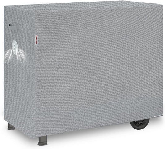 BBQ Grill Cover, 47 Inch Heavy Duty Waterproof Barbecue Gas Grill Covers for Flat Top Griddle, Anti-Fading Cover for Gas Grill, Gray