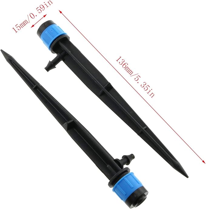 E-outstanding 20-Pack Irrigation Drippers 360 Degrees Adjustable Full Circle Type Micro Spray Drip Emitters Watering Sprinklers Garden Water Irrigation System Sprayers