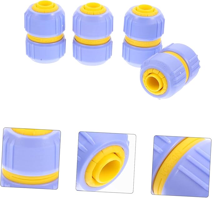 4pcs Barb Hose Fittings Garden Quick Connect Irrigations Thread Fittings Zero g Hose Caps and Plugs G -g 1/2 Inch Hose Repair Garden Kit Quick Loading Decorations Abs