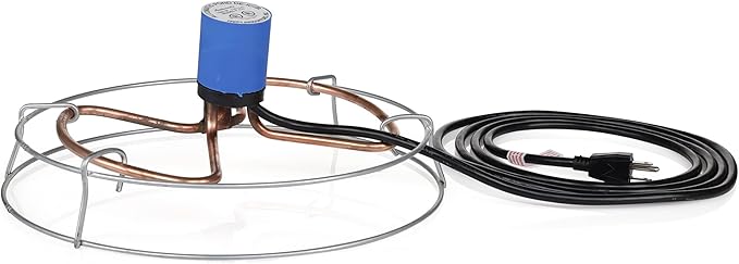 Farm Innovators 1500 Watt Cast Aluminum Submergible Water Tank Deicer, with Self Regulating Thermostat and Anti Chew Cord Protector, 2 Pack