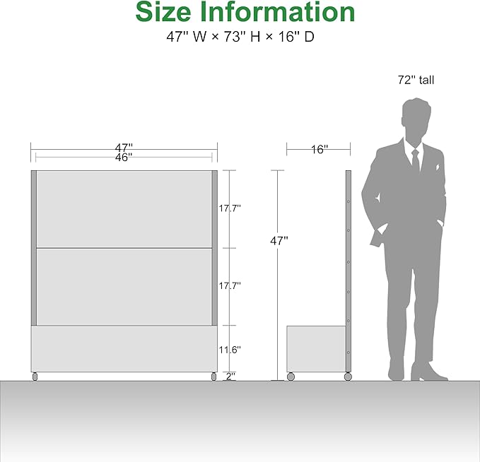 Casaphoria Metal Raised Garden Bed with Trellis and Wheels, 47"x47"x16" Planter Box for Climbing Plants, Vegetables & Vines, Features Drainage Holes and Privacy Screen (Black-Parallel)