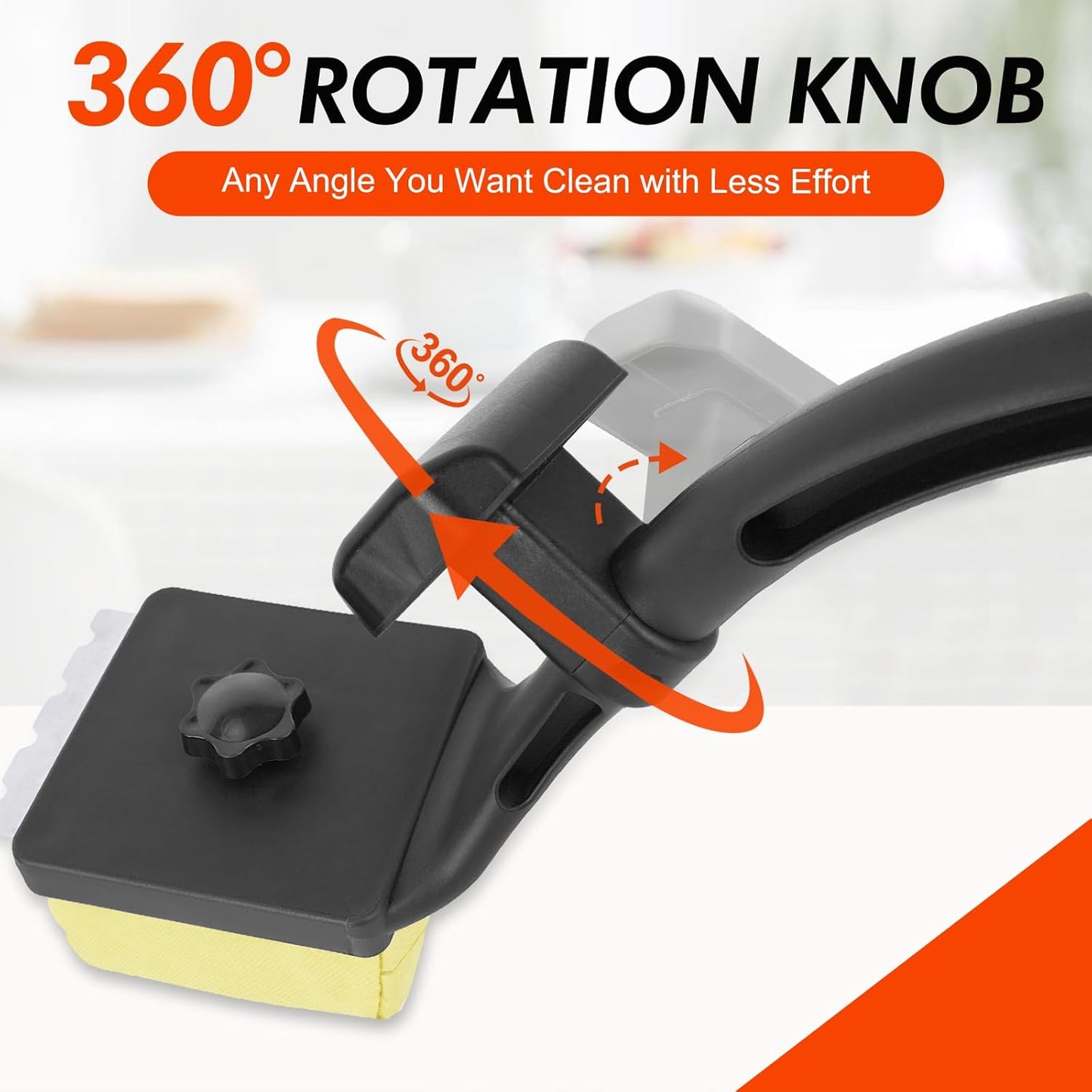 Grill Brush for Outdoor Grill Bristle Free BBQ Cleaner Brush with Durable Scraper for Cast Iron or Stainless-Steel Grates Safe Griddle Scrubber Brush