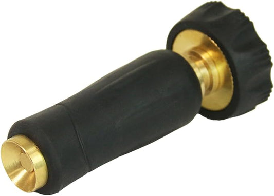 Chapin 6-9472: High Pressure 3.5-inch Brass Twist Hose Nozzle, Heavy-Duty Adjustable Garden Hose Nozzle, Gardening, Watering and Irrigation, Outdoor Cleaning, Black