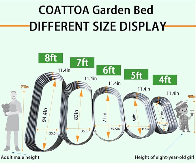 Galvanized Raised Garden Bed, Raised Garden Boxes, 2 Pcs 6×3×1ft Outdoor Galvanized Planter Box, Garden Stock Tank Outdoor with Metal Plant Stakes, Garden Beds for Vegetables Planting