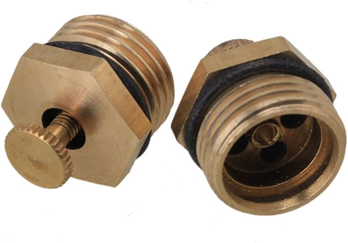 5pcs Brass 1/2" Male Thread Adjustable Misting Nozzles Irrigation Golden