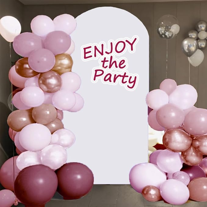 7.2 FT Double-Sided White Wedding Arch Cover, White 7.2 FT Spandex Arch Backdrop Cover, Chiara Backdrop Cover for Wedding Bridal Shower Birthday Party Decor