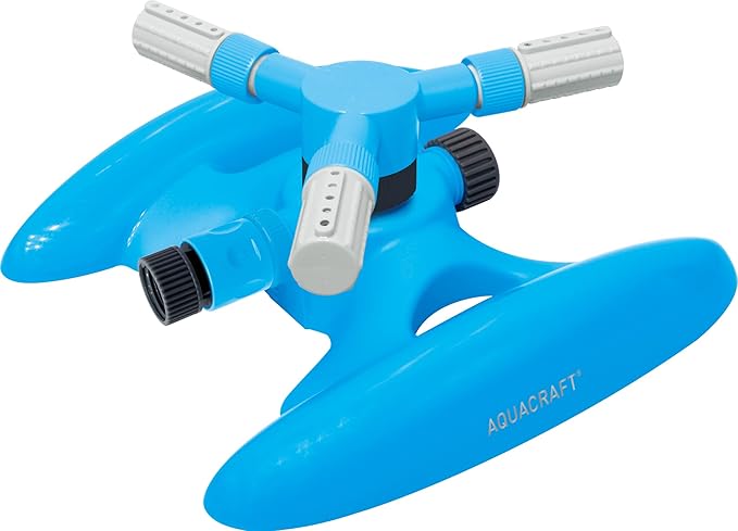 Circular Sprinkler for Large Area Coverage, Adjustable 360 Degree Rotating with Stable Base