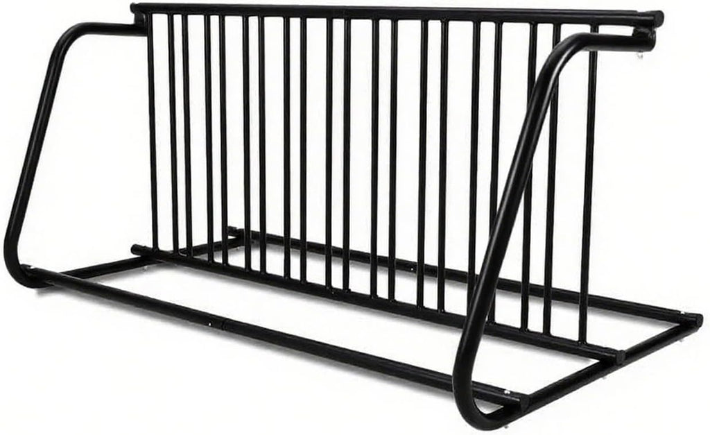 Commercial Floor Bike Rack Stand-10 Bike Rack,Dual Slot Size and Dual-Side Design,Premium Steel, Superior Stability, Suitable for Various Locations,Black