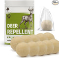 Deer Repellent, Rabbit Repellent Outdoor, Deer Deterrent for Plants, Keep Rabbits Out of Backyard, Deer and Rabbit Repellant, Deer Repellant Balls for Flowers Shrubs & Trees-10 Packs