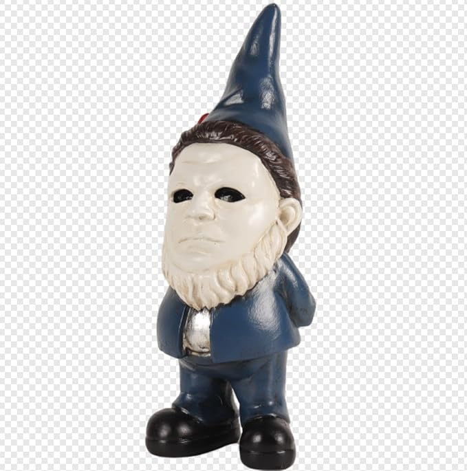 Christmas Horror Decor Garden Gnomes Christmas Table Decor Halloween Decorations Indoor Garden Statue Home Decor Horror Movie Merchandise Gifts-Blue