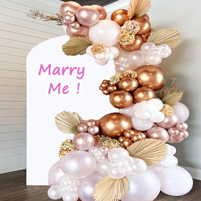 White 6FT Wedding Arch Cover, White Spandex Arch Backdrop Cover, Chiara Backdrop Cover for Festivals Birthday Party Banquet Ceremony Decoration