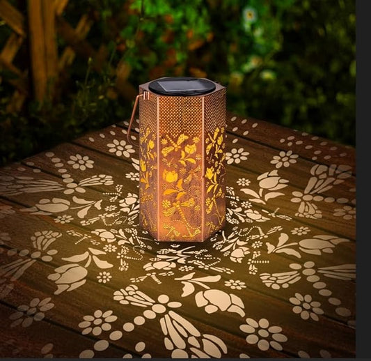 Dragonfly Solar Lanterns Outdoor Waterproof - Birthday Gifts for Women, Men, Mom, Mothers Day Gifts, Solar Lights Outdoor Hanging Garden Decor for Outside, Patio, Outdoor, Yard, Lawn, Balcony