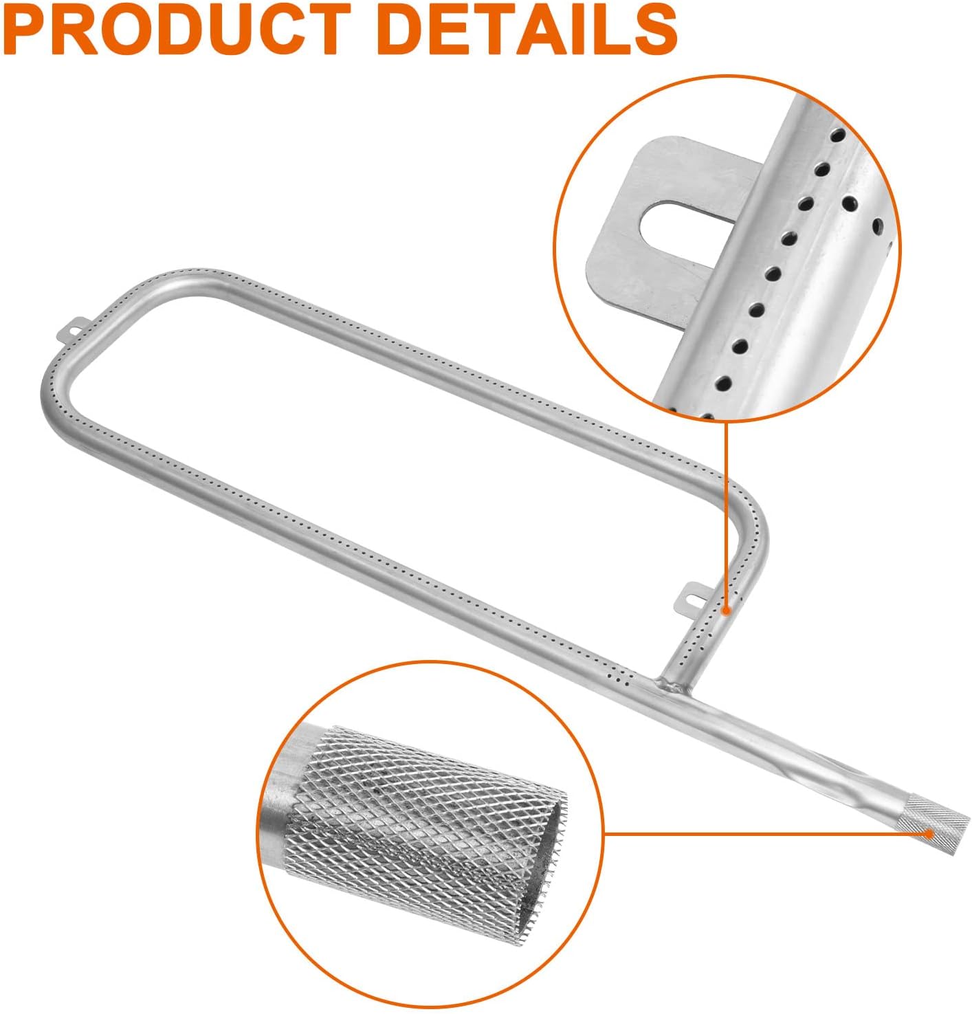 DELSbbq Burner Tube Kit for Weber Traveler Portable Gas Grill, Grill Burner with Ignitor Kit Replacement Part for Weber Traveler Portable Gas Grill 9010001, 19001, 80463