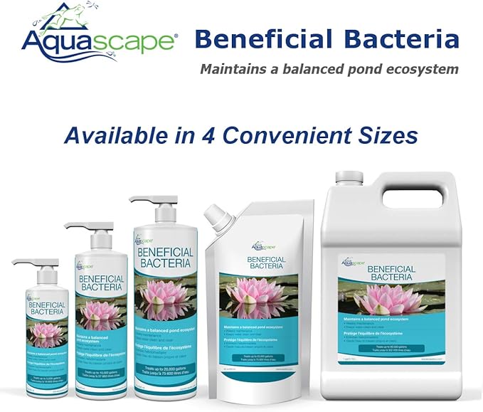 Aquascape Liquid Beneficial Bacteria for Pond and Water Features, 32-Ounce Bottle | 98888