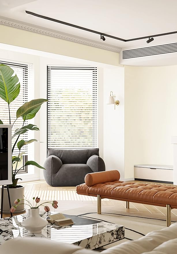 Dimoon 236''x17.7'' White Peel and Stick Wallpaper Contact Paper Modern Self Adhesive Wall Paper Removable Renter Friendly Textured Solid Color Shelf Cabinet Vinyl Roll (236''x17.7'',Cream White)