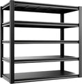 5-Tier 55" W x 24" D x 84" H Garage Shelving 3000LBS Storage Shelves Heavy Duty Metal Shelf Unit Adjustable Basement Industrial Storage Racks