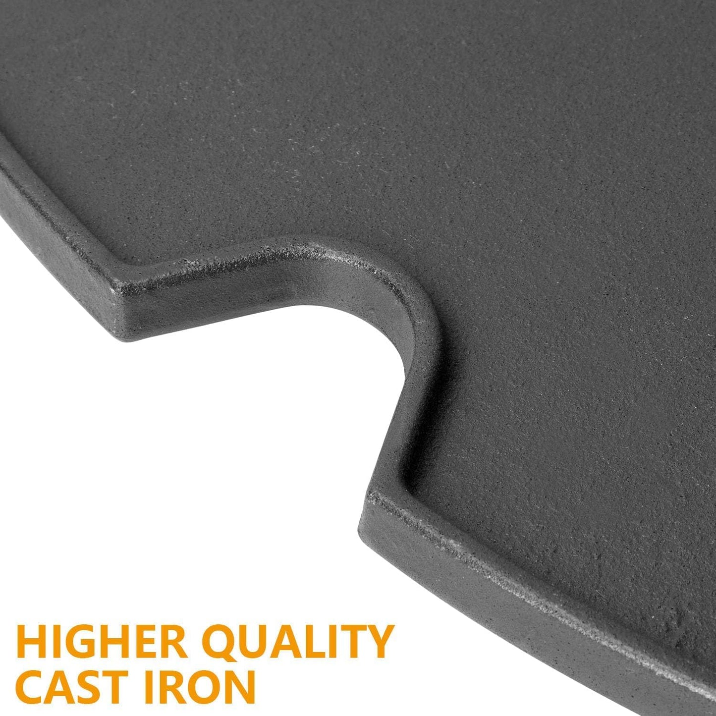 BBQ-PLUS Cooking Griddle Portable Grill Accessories for Weber 901001 Traveler Griddle, BBQ Cast Iron Grill Plate Replacement Parts for Weber Traveler Griddle Insert 7034 9030001 9013001 9010001