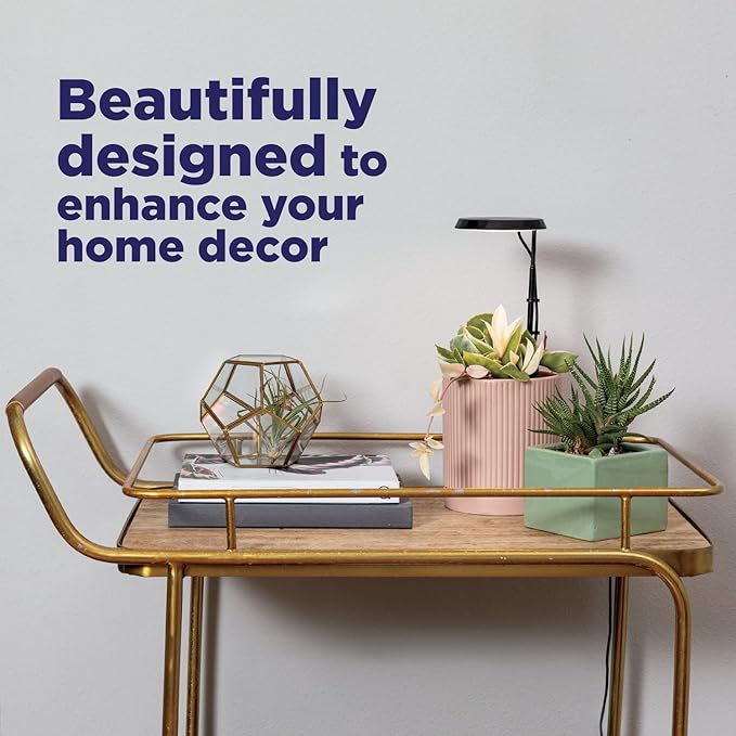 AeroGarden Stem Grow Light for Indoor Plants, Grow Live Plants Anywhere in The Home, Adjustable Light Modes, Black (Only Light)