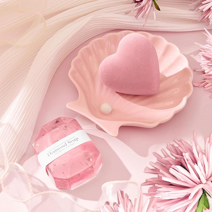 for Women, Self Care Get Well Soon Gifts, Luxury Rose Spa Bath Gift Basket - Unique Birthday Valentines Day for Mom Grandma Daughter Her Wife Girlfriend