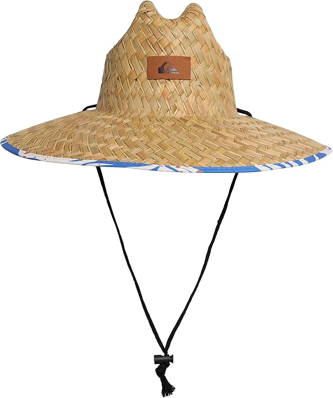 Quiksilver Men's Wide Brim Outdoor Lifeguard Straw Sun Hat